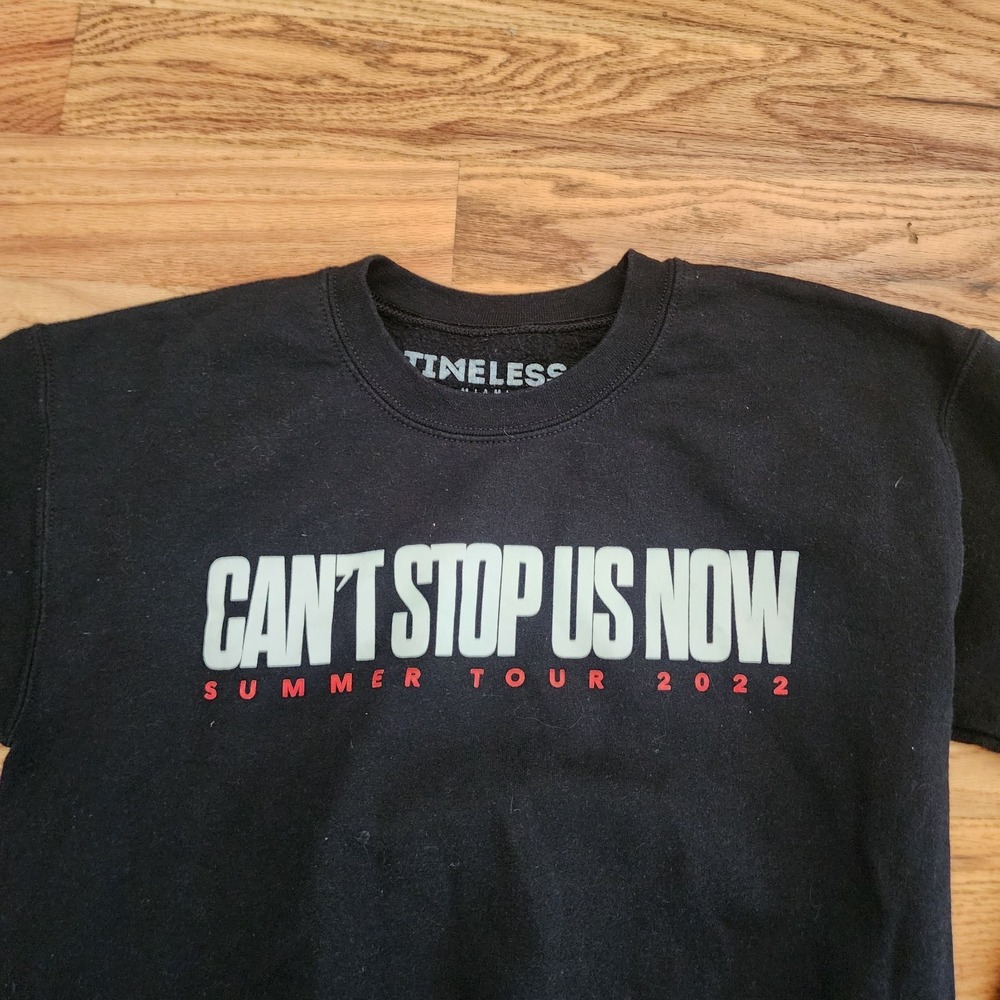 Pitbull Can't Stop Us Now Tour 2022 Crewneck Sweatshirt Timeless Miami Small